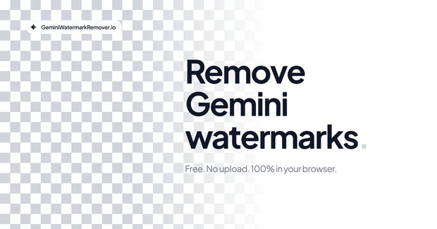 Gemini 水印去除器 - 在线免费去除 Gemini 水印