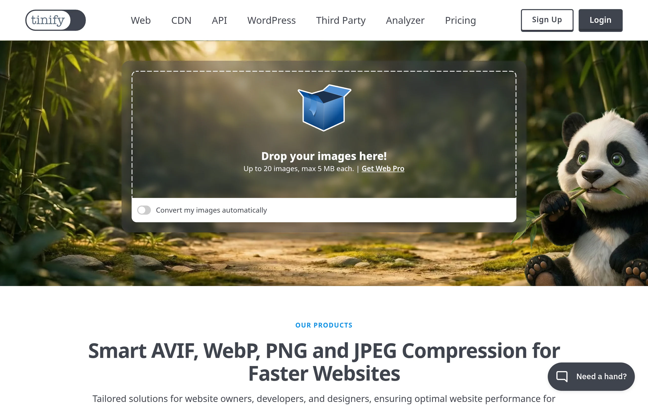 TinyPNG – 智能压缩 WebP、PNG 和 JPEG 图片-1